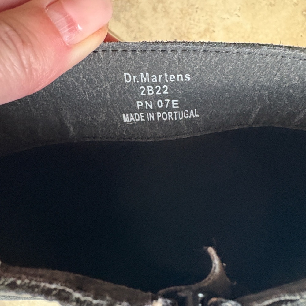 Dr. Martens Black Leather Moto Boots UK7 - Picture 8 of 13